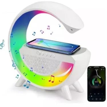 Imagem de Luminária Inteligente Bluetooth Transforme seu espaço com luz som e praticidade