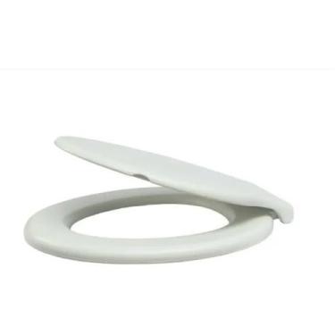 Imagem de Assento Sanitário Confortável Oval Tampa De Vaso Universal Compatível Com Todas As(Branco)