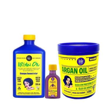 Imagem de Kit Argan Oil Sh 250ml + Masc 230ml + Pinga! Óleo Açaí e Pracaxi 50ml 