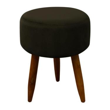 Imagem de Puff Banqueta Decorativo Pés Madeira - Herrero, Marrom