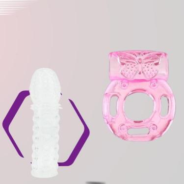 Imagem de kit Bomba Peniana mais Anel Peniano com vibro Kit potencializador Masc