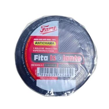 Imagem de Fita Isolante Uso Geral 10mts x 19mm x 0,13mm Fame