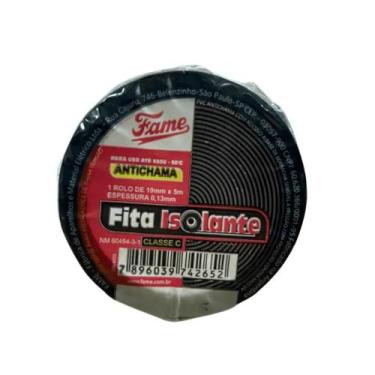 Imagem de Fita Isolante Uso Geral 5mts x 19mm x 0,13mm Fame