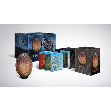 Imagem de Wea Int'L Game Of Thrones: Série Completa (Boxset Limitado De Blu-Ray Com 33 Discos Para Todas As Regiões, Incluindo Uma Réplica Resina Pintada À Mão Do Ovo Que Chocou Drogon E Um Suporte Exposição)
