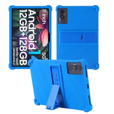 Imagem de Bebiger Capa protetora para tablet Blackview T AB 90 WiFi 2024 de 11 polegadas, capa ajustável de silicone macio para crianças para tablet UMIDIGI G7 Tab Pro 11/Tablet Relndoo P80 de 11 polegadas