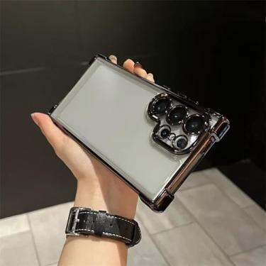 Imagem de YOGISU Película protetora de lente transparente e macia à prova de choque para A25 5G (para A25 5G/preto)