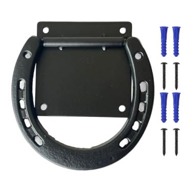 Imagem de KiBcsLic Amarras para suprimentos de estábulo de cavalos Amarras cruzadas para ferradura Parafusos de expansão de 3x3 polegadas Montagem de estábulo de alta