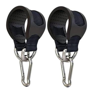 Imagem de Dynwave 2 peças de tiras de balanço de árvore com mosquetão para saco de pancadas, kit de suspensão para treinamento de força e exercícios para adultos