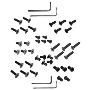 Imagem de Gotical Pacote com 50 parafusos Ultimate T10 Pistol Red Dot para placa adaptadora deslizante Montagem em cauda de andorinha Red Dot Mount Faça você mesmo, 5 cada um dos 10 conjuntos #6-32 L: 8,4, 9,1
