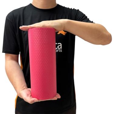 Imagem de Rolo de Massagem Miofascial Em EVA 30x12cm Pilates Yoga Vermelho DF1140-VM Dafoca Sports