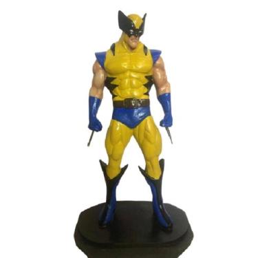 Imagem de Boneco Wolverine com Garras em metal 30cm Colecionável Estátua em Resi