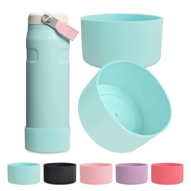 Imagem de Kaitiaki Bota de silicone de 2 peças para Stanley IceFlow 680 g – Serve para garrafas com canudo e tampa de fluxo rápido, manga inferior antiderrapante, acessórios de proteção para garrafa de água