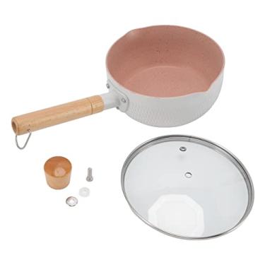 Imagem de Panelas e Frigideiras, Panelas a Funcionais, Panelas para Caldo e Macarrão Panelas para Leite Com Cabo de Madeira para Fogão a Gás de Indução Panela para Molho à Prova de Vara