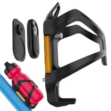 Imagem de DDJ À prova d'água para Samsung Smart Tag 2, Moto Tag & AirTag, suporte de garrafa de bicicleta com refletor, suporte antifurto para rastreador GPS para bicicleta, suporte universal para bebidas, para