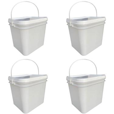 Imagem de Balde paraíba retangular 3.6l - 4 pçs