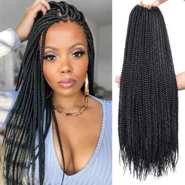 Imagem de Box Braids Crochet Hair Xtrend 18 polegadas e 144 fios, 8 pacotes