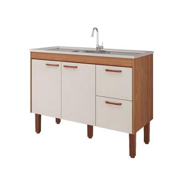 Imagem de Gabinete de Cozinha com 2 Portas Balcão para Pia 100% MDF - Rainha dos