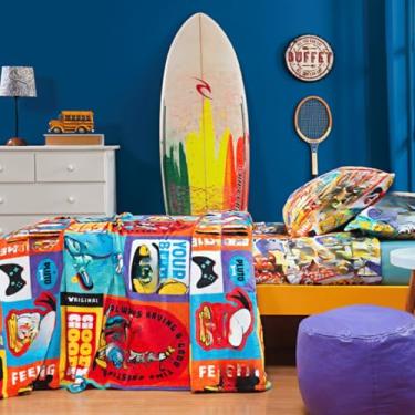 Imagem de Cobertor Manta Super Quente Macio Solteiro Estampas Magic (Listras)