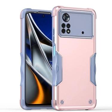 Imagem de Para Galaxy Z Flip 4 5G Armor Phone Case Slim Fit Protection Back Cover para Samsung Galaxy Z Flip 3 Case Coque, ouro rosa, para Galaxy Z Flip 4