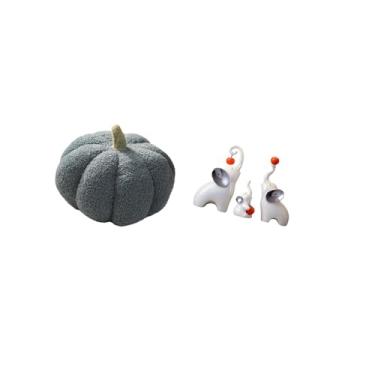 Imagem de Fenteer Almofadas de Pelúcia de Elefante de Abóbora de Halloween, Almofadas Decorativas para Sofá, Cama, Quarto, Decoração de Quarto, Estátuas de Animais, Art