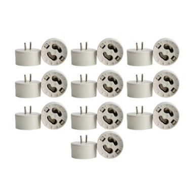 Imagem de Fenteer 10x Adaptador de Base de Lâmpada MR16 para GU10 - Acessórios de Substituição - Soquetes de Lâmpada de Alto Desempenho - Adaptador de Base de
