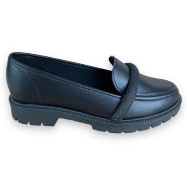 Imagem de Sapato Mocassim Loafer Beira Rio com Brilho Tratorado-Feminino