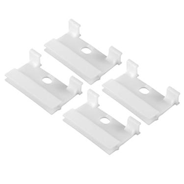 Imagem de VekAuto 4 peças de clipe de retenção de canal de vidro para porta de janela, suporte de regulador de vidro de 6 x 3,5 x 1,5 cm, clipe de faixa universal para carro, caminhão, van, plástico durável