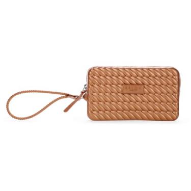 Imagem de Bolsa Clutch Brizza Arezzo Alça Marrocos Marrom Metalizado - Feminino - Único - marrom