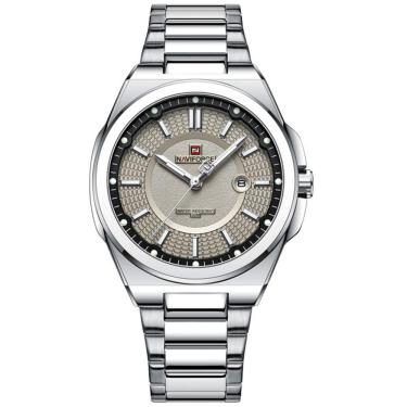 Imagem de Relógio De Pulso Masculino Analogico Design Casual á Prova D\'água Cinza