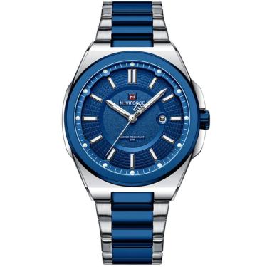 Imagem de Relógio De Pulso Masculino Analogico Design Casual á Prova D\'água Azul