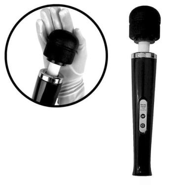 Imagem de Vibrador Varinha Mágica Recarregável 10 vibrações com Cabeça Flexível 