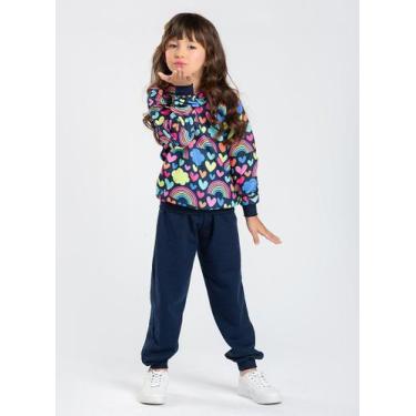 Imagem de Conjunto Blusão em Moletom e calça Arco-íris - Molekada, 10