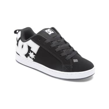 Imagem de DC Tênis feminino Court Graffik casual de cano baixo, Estêncil preto/branco, 7