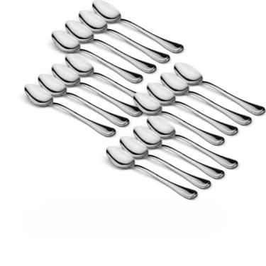 Imagem de Kit Peças Jogo de Colheres de Mesa em Aço Inox Colher de Sopa 18cm (24)
