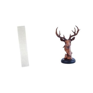 Imagem de Whtkoph Abajur para Sala de Estar com Ornamento de Cabeça de Veado, Figura de Animal, Enfeite Decorativo para Mesa de Cabeceira E Escrivaninha.