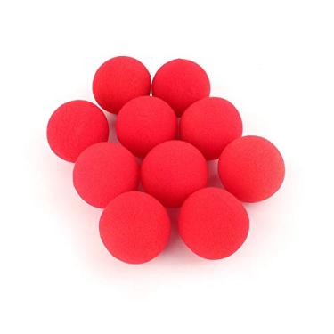 Imagem de Alomejor Bola de Espuma, 10 Peças de Mini Bola de Esponja Macia Vermelha, Brinquedos de Adereços de Truque de Mágica, ótimo Show para o Público, Adereço Mágico Clássico, Desaparecer,