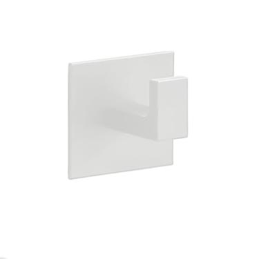 Imagem de NevStp Ganchos de parede autoadesivos pretos para pendurar chaves cabide porta roupão gancho cabide toalha suporte acessórios de banheiro, L1001 branco 1 peça