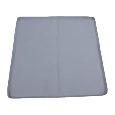 Imagem de POCREATION Mini Tapete de Geladeira de Silicone, Pingadeira Antiderrapante para Pequenos Eletrodomésticos Com Bordas Elevadas para Evitar Vazamentos, para Máquina de Lavar, Secadora, (GRAY)