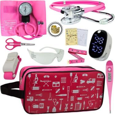 Imagem de Kit Enfermagem Aparelho Pressão Esteto Frete Grátis Promocao - Love Sa