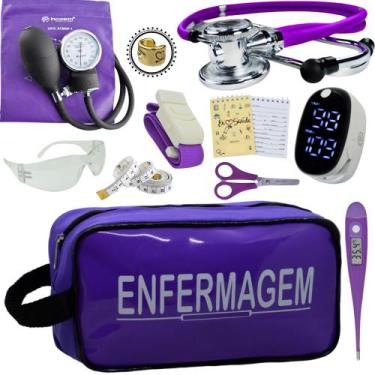 Imagem de Kit Enfermagem Aparelho Pressão Esteto Frete Grátis Promocao - Love Sa