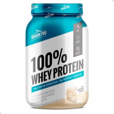 Imagem de 100% Whey Protein Concentrado 900g Shark Pro, Chocolate Branco