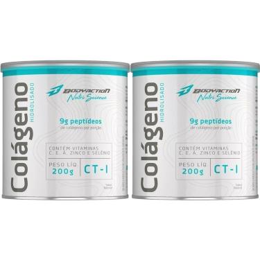 Imagem de Kit 2X Colágeno Hidrolisado Nutri Science - 200g Natural - BodyAction-Masculino