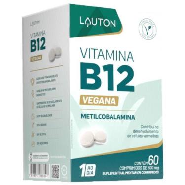 Imagem de Vitamina B12 (Metilcobalamina) Vegana 60 comprimidos - Lauton