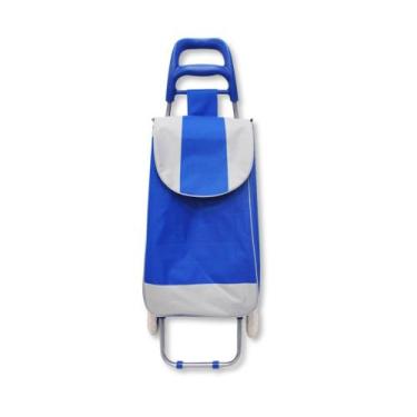 Imagem de Carrinho de feira dobravel bicolor sortido - yins - - YIN'S, AZUL