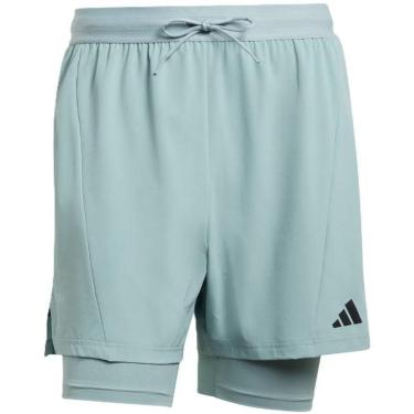 Imagem de BERMUDA ADIDAS WORKOUT D4T 2IN1 VERDE MASCULINA-Masculino