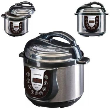 Imagem de Panela Eletrônica Portatil de Pressão Cozinhar Comida - Agratto, 110V