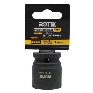 Imagem de Soquete Sextavado 1/2" x 24mm Curto Impacto - Rotta