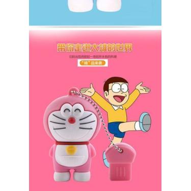 Imagem de Pendrive Doraemon Personagem Gato Cósmico Rosa 8GB USB Flash Drive Inf