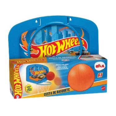 Imagem de Cesta De Basquete Hot Wheels Elka Infantil Com Bola