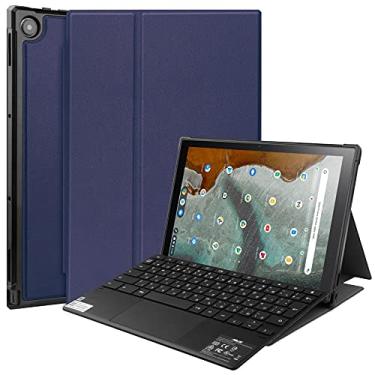 Imagem de Tampas de tablet Por Asus. ChromeBook destacável CM3 (CM3000DVA-HT0019) Tampa do caso da tabuleta, macia Tpu. Capa de proteção com auto vigília/sono Capa protetora da capa (Color : Blue)